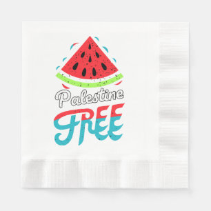 Vreedzame Slices Watermeloen Vrij Palestina - Onde Servet