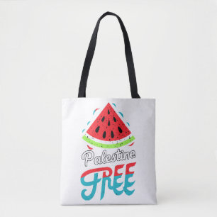 Vreedzame Slices Watermeloen Vrij Palestina - Onde Tote Bag