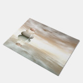 Vreedzame stenen - 3D rendering Deurmat (Schuin)