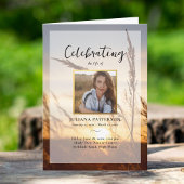 Vreedzame Sunset Field Viering van het leven Begra Programma