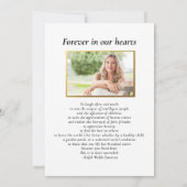 Vreedzame Sunset Field Viering van het Leven Foto Kaart (Achterkant)