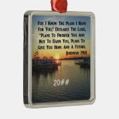 VREEDZAME SUNSET OP DE MARKT METALEN ORNAMENT (Rechts)