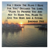 VREEDZAME SUNSET OP DE MARKT TEGELTJE (Voorkant)