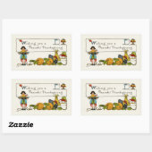 Vreedzame Thanksgiving Rechthoekige Sticker (Vel)