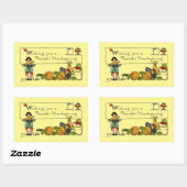  Vreedzame Thanksgiving Rechthoekige Sticker (Vel)