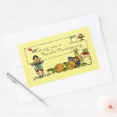  Vreedzame Thanksgiving Rechthoekige Sticker (Envelop)