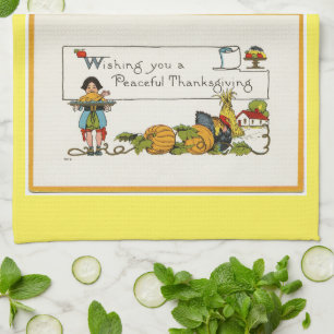 vreedzame Thanksgiving Theedoek