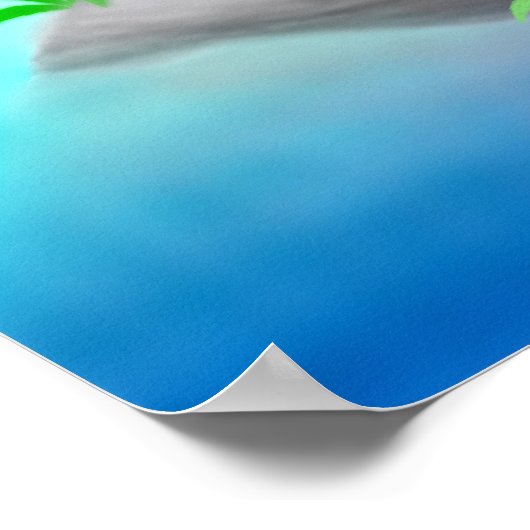 Vreedzame tijger in het Poster van het Oerwoud Bam (Hoek)