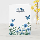 Vreedzame Tuin Moederdag kaart (Gele Bloem)