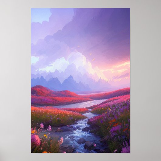 Vreedzame vallei voor het Storm Poster (Voorkant)