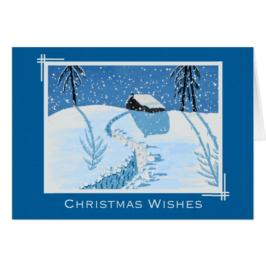 Vreedzame vallende sneeuw (Voorkant Horizontaal)