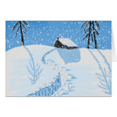 Vreedzame vallende sneeuw (Voorkant Horizontaal)