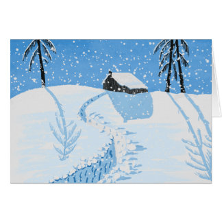 Vreedzame vallende sneeuw