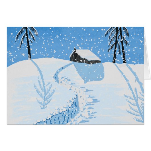 Vreedzame vallende sneeuw (Voorkant Horizontaal)