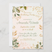 Vreedzame Verdant Charm Verjaardagsviering Kaart (Voorkant)