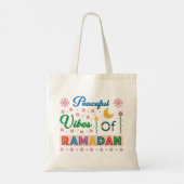 vreedzame vibes van ramadan tote bag (Achterkant)