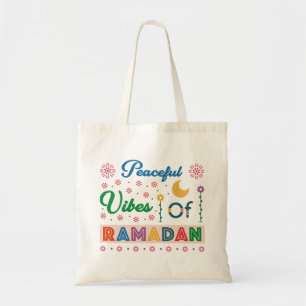 vreedzame vibes van ramadan tote bag
