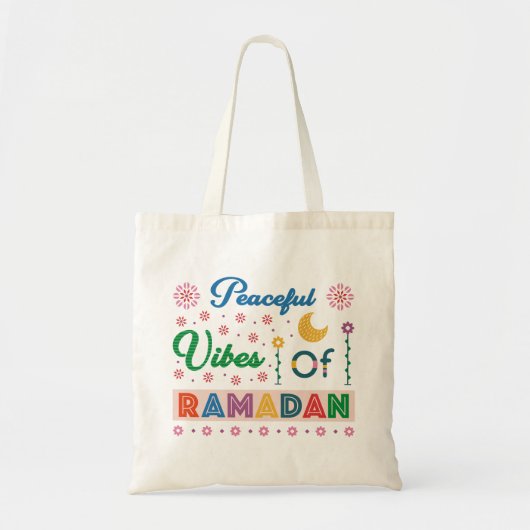 vreedzame vibes van ramadan tote bag (Voorkant)