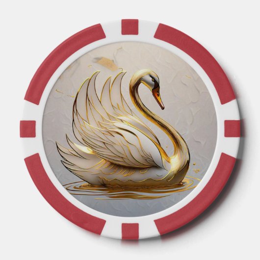 "Vreedzame vlucht uit chaos" Poker Chips (Voorkant)