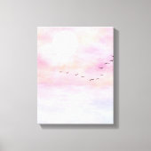Vreedzame vogels canvas afdruk (Voorkant)