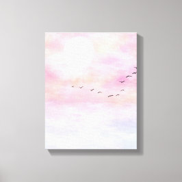 Vreedzame vogels canvas afdruk