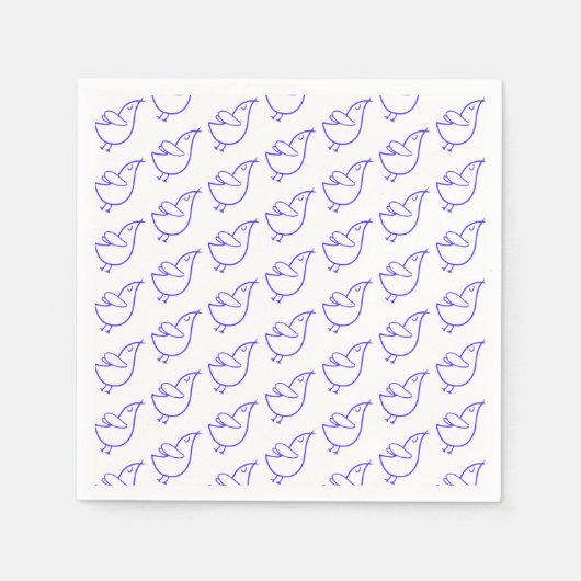 Vreedzame vogels servet (Voorkant)