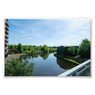 Vreedzame Waterkant bij Wakefield Waterfront Foto Afdruk