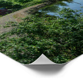 Vreedzame Waterkant bij Wakefield Waterfront Poster (Hoek)