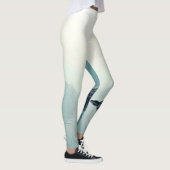 Vreedzame Waterside Meditatie Ontwerp Leggings (Rechts)