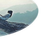 Vreedzame Waterside Meditatie Ontwerp Snijplank (Hoek)