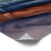 Vreedzame Waterverf lezen Nook Art Print (Hoek)