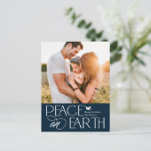 Vreedzame Wens BEWERKBARE KLEUR Vakantieansichtkaa Feestdagenkaart (Staand voorkant)