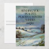 Vreedzame wensen - Kerst Kaart (Voorkant / Achterkant)