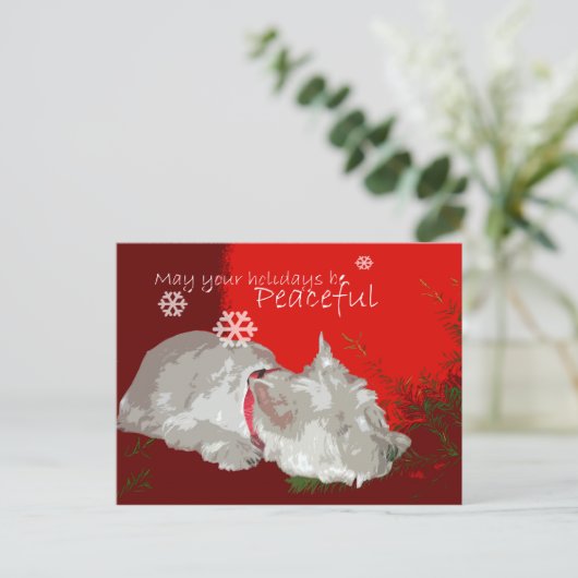 VREEDZAME WESTIE FEESTDAGEN (Staand voorkant)