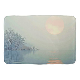 Vreedzame Winter Morning Art Badmat