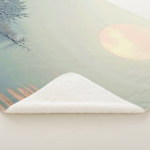 Vreedzame Winter Morning Art Sherpa Deken (3/4)