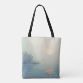 Vreedzame Winter Morning Art Tote Bag (Achterkant)
