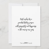 Vreedzame Winter Sneeuw Rendieren Seizoensgroeten  Feestdagenkaart (Achterkant)