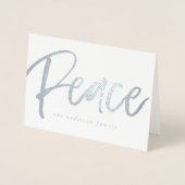 Vreedzame winter | Vakantie foto Folie Kaarten (Voorkant)