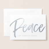 Vreedzame winter | Vakantie foto Folie Kaarten (Voorkant met envelop)