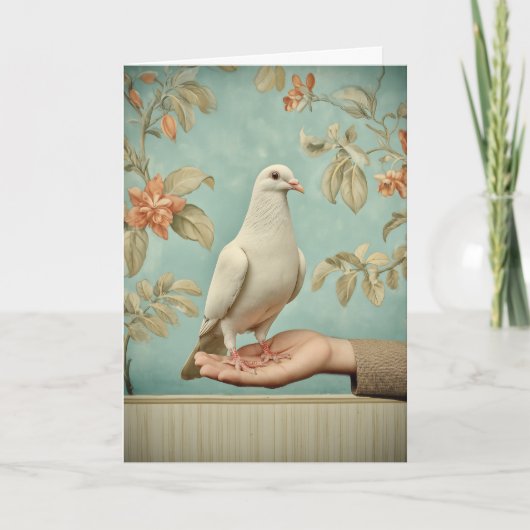 Vreedzame Witte Duif Kaart (Voorkant)