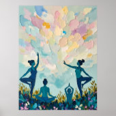 Vreedzame Yoga Praktijk Poster (Voorkant)