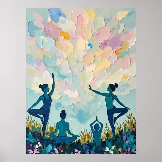 Vreedzame Yoga Praktijk Poster (Voorkant)