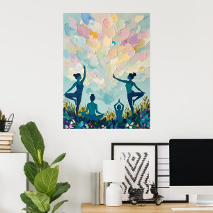 Vreedzame Yoga Praktijk Poster
