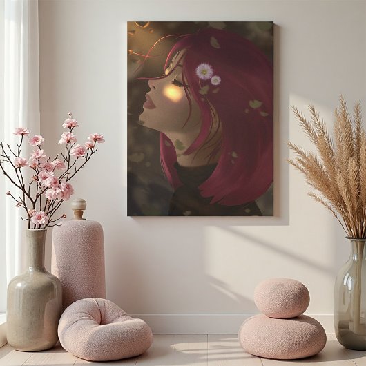 Vreedzame Zachte Straling Canvas Afdruk