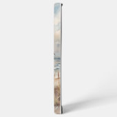 Vreedzame zeilende Waterverf Kust Samsung Galaxy Hoesje (Linkerkant)