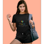 Vreedzame zielen, onverschrokken harten | Peace Lo T-shirt