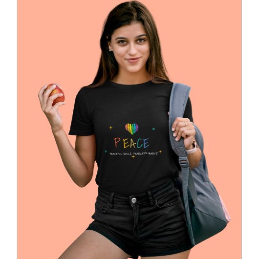 Vreedzame zielen, onverschrokken harten | Peace Lo T-shirt