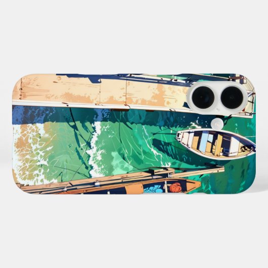 Vreedzame zomerpier Case-Mate iPhone case (Achterkant (horizontaal))