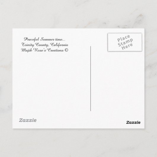 Vreedzame zomertijd.... briefkaart (Achterkant)